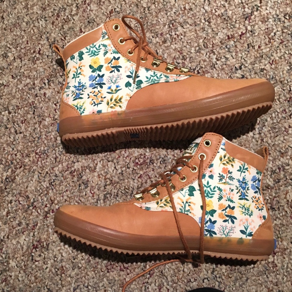 Keds x Rifle Paper Co. Scout Boot Leather Wildflow